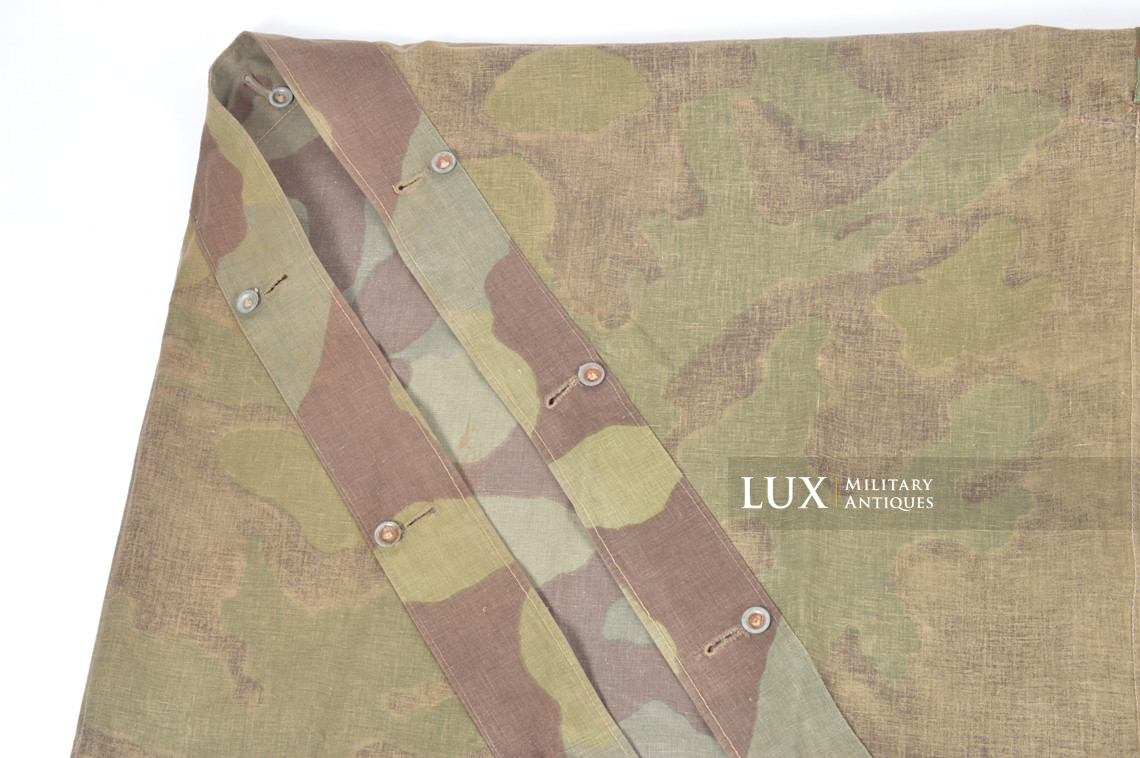 Rare German Heer / Luftwaffe italian / splinter camouflage shelter quarter / poncho, « RBNr » - photo 21