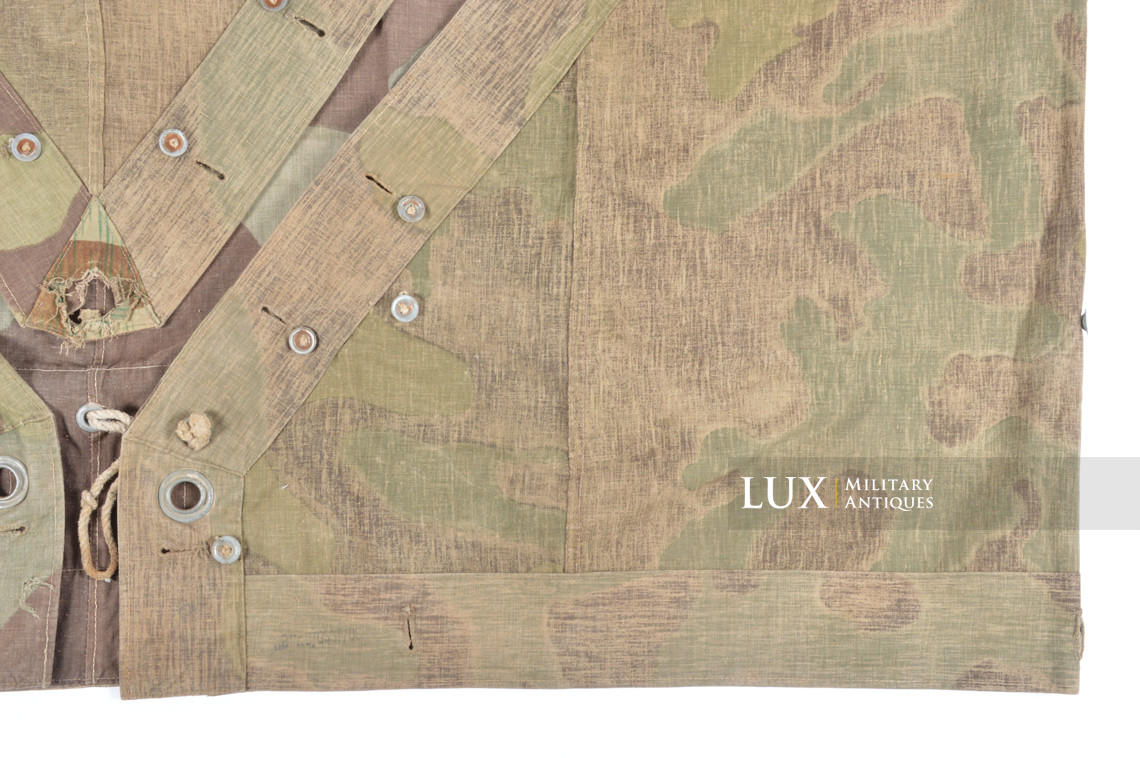 Rare German Heer / Luftwaffe italian / splinter camouflage shelter quarter / poncho, « RBNr » - photo 23
