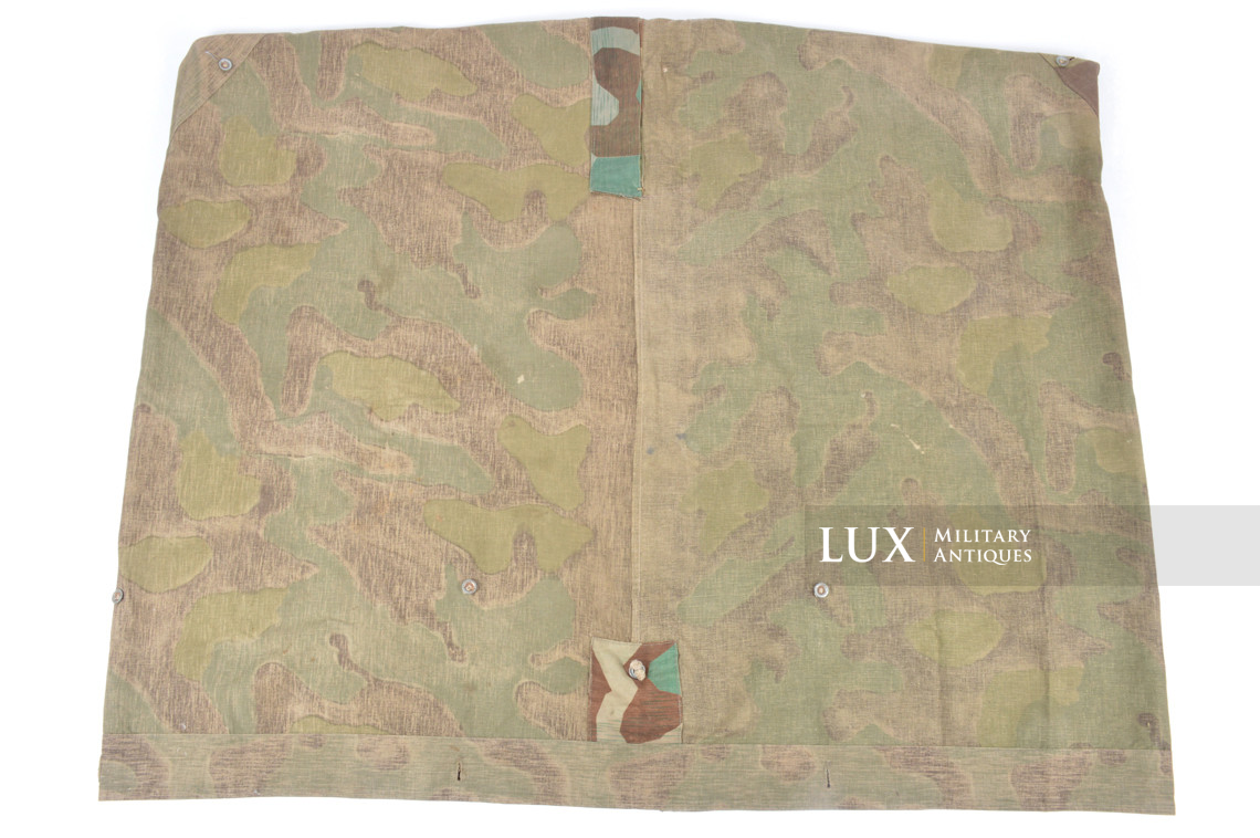 Rare German Heer / Luftwaffe italian / splinter camouflage shelter quarter / poncho, « RBNr » - photo 26
