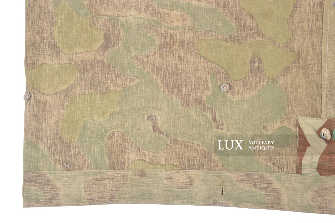 Rare German Heer / Luftwaffe italian / splinter camouflage shelter quarter / poncho, « RBNr » - photo 27