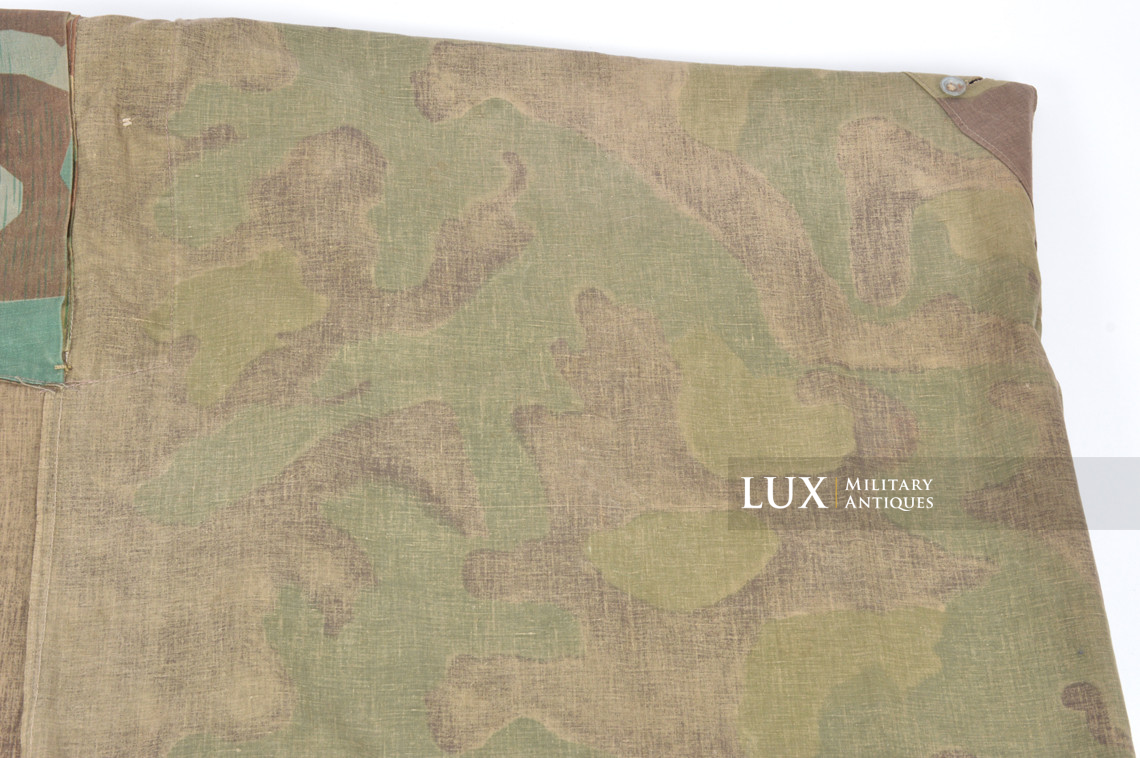 Rare German Heer / Luftwaffe italian / splinter camouflage shelter quarter / poncho, « RBNr » - photo 30