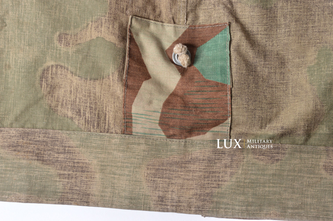 Rare German Heer / Luftwaffe italian / splinter camouflage shelter quarter / poncho, « RBNr » - photo 32
