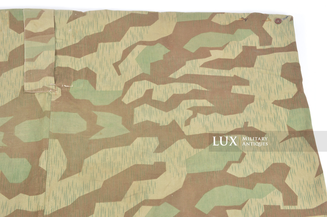 German Heer / Luftwaffe splinter camouflage shelter quarter / poncho, « bakelite buttons » - photo 18