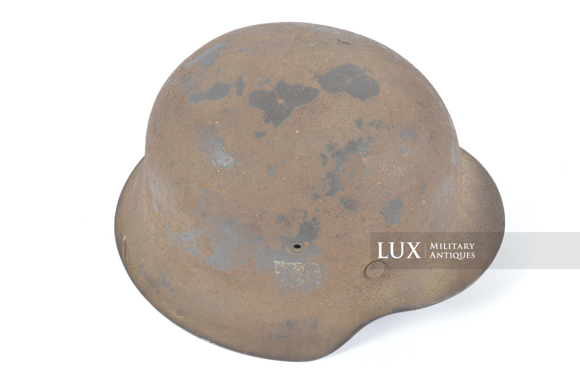 Rare M42 Waffen-SS sawdust textured camouflage combat helmet, « ckl66 » - photo 14