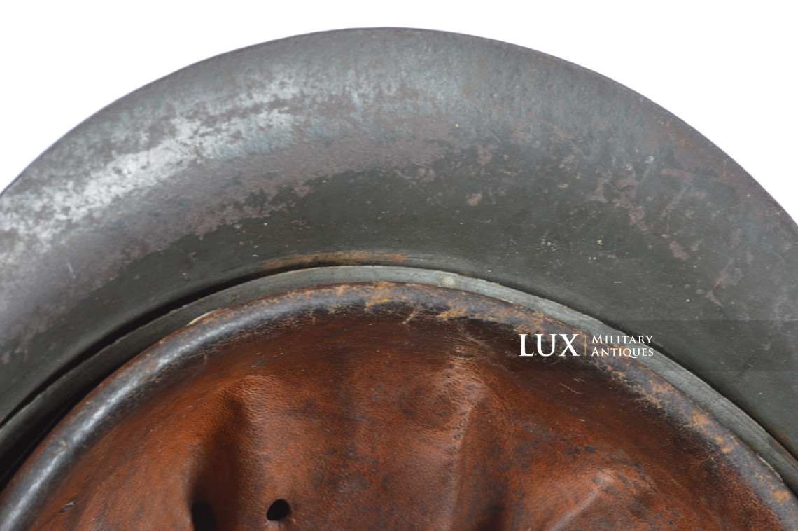 Rare M42 Waffen-SS sawdust textured camouflage combat helmet, « ckl66 » - photo 51