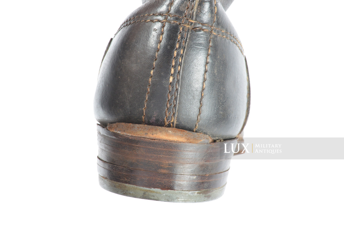 Unissued late-war Heer / Waffen-SS riding boots, « two-tone leather » - photo 19