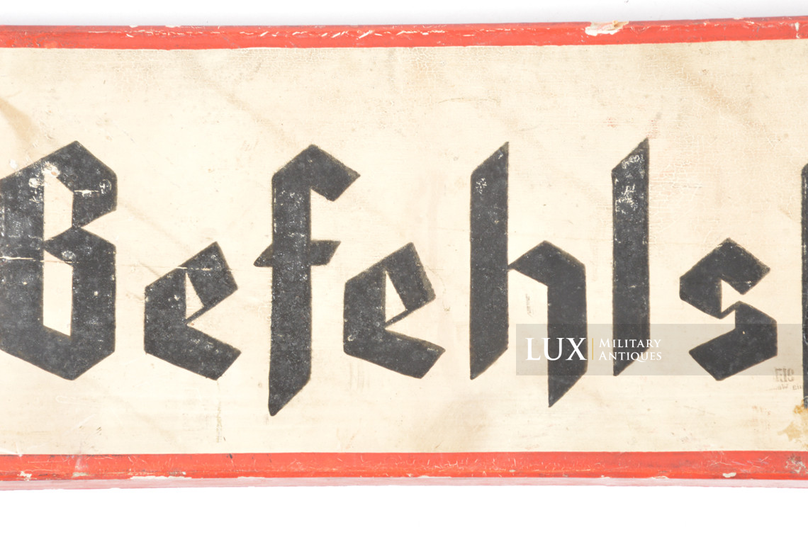 German command location sign, « Befehlsstelle » - photo 8