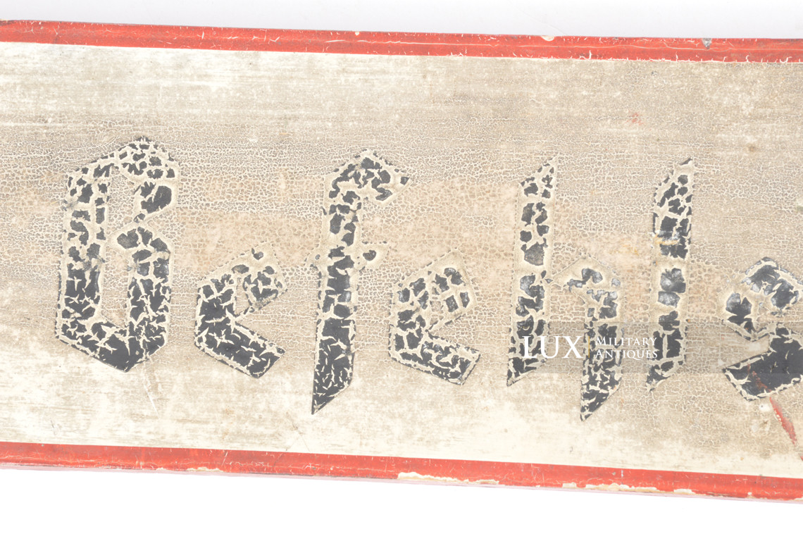 German command location sign, « Befehlsstelle » - photo 19