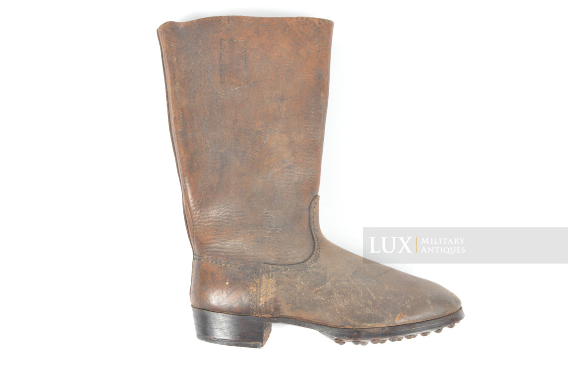Rare late-war Waffen-SS issued combat brown jackboots, « SS - 1943 » - photo 8
