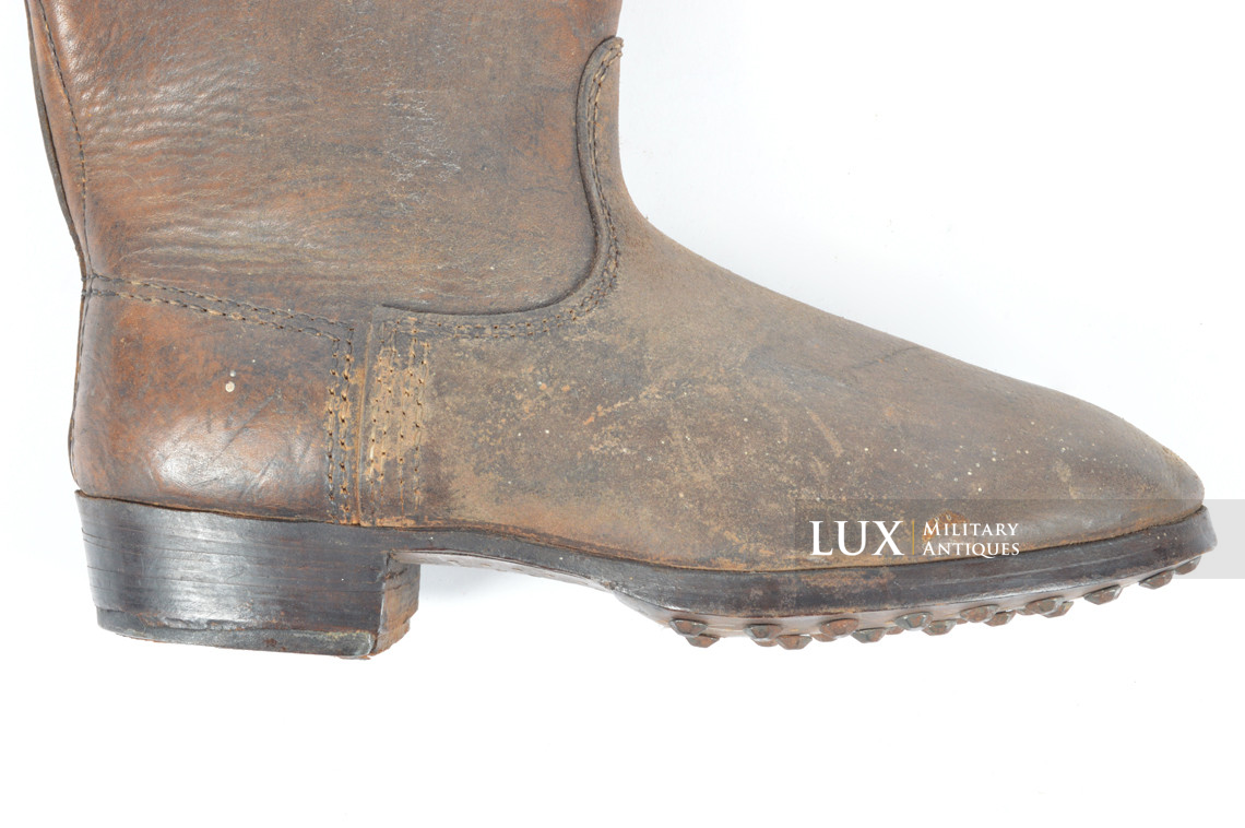 Rare late-war Waffen-SS issued combat brown jackboots, « SS - 1943 » - photo 10