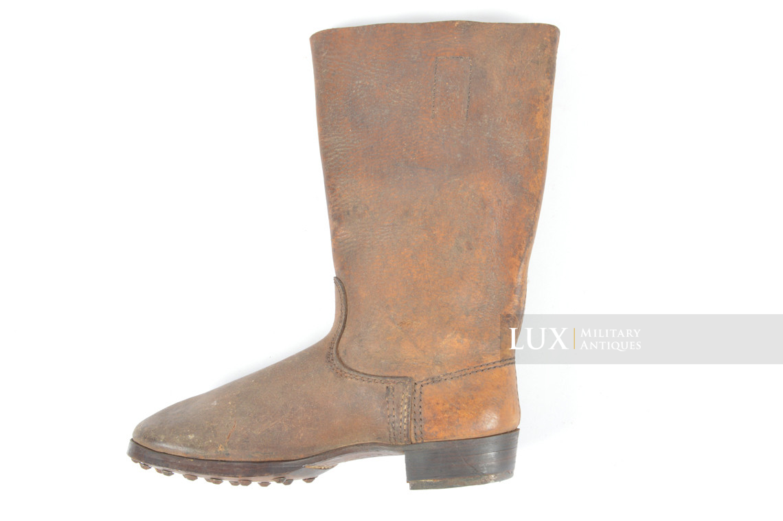Rare late-war Waffen-SS issued combat brown jackboots, « SS - 1943 » - photo 12