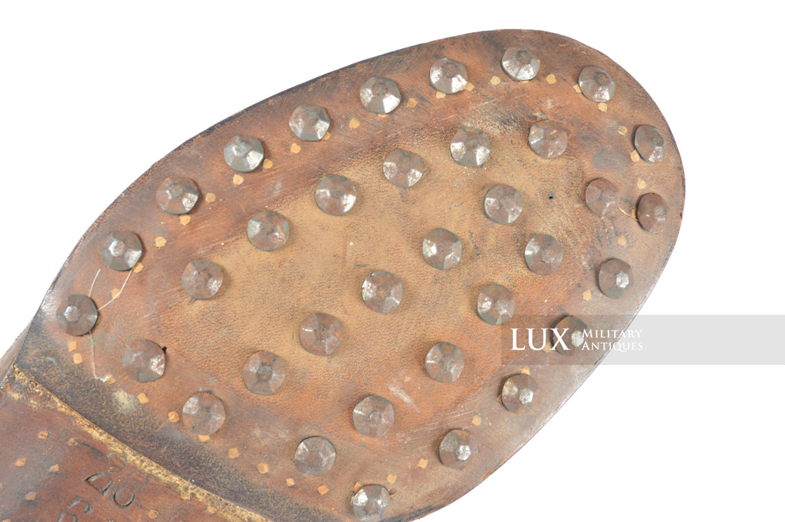 Rare late-war Waffen-SS issued combat brown jackboots, « SS - 1943 » - photo 18