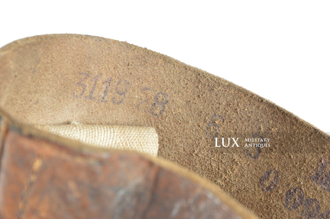 Rare late-war Waffen-SS issued combat brown jackboots, « SS - 1943 » - photo 23