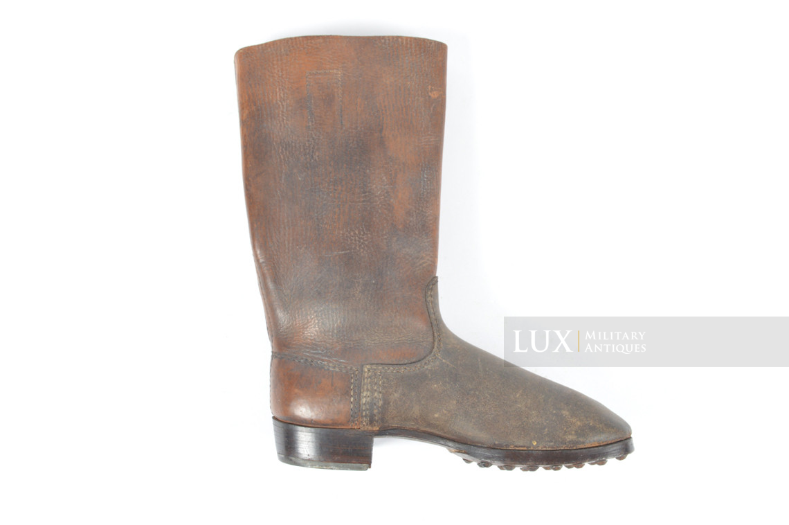 Rare late-war Waffen-SS issued combat brown jackboots, « SS - 1943 » - photo 30