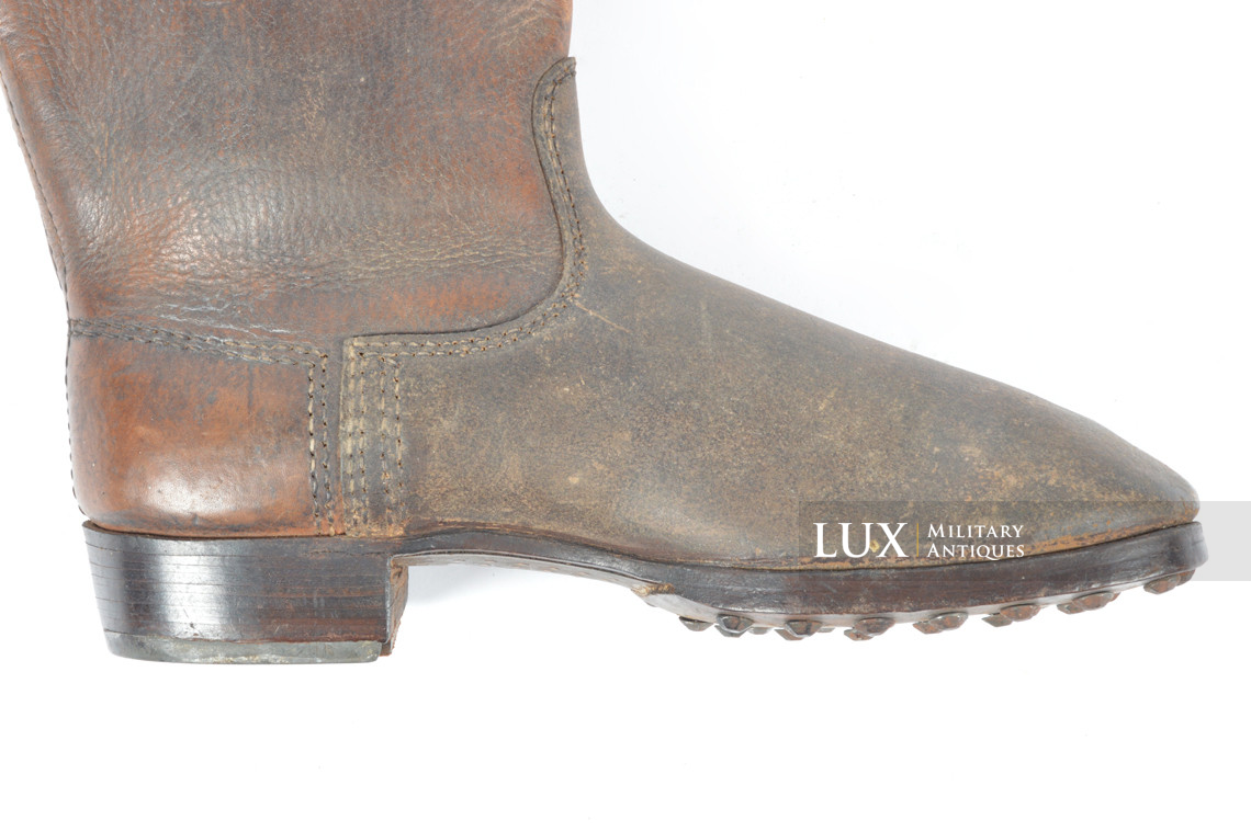 Rare late-war Waffen-SS issued combat brown jackboots, « SS - 1943 » - photo 32