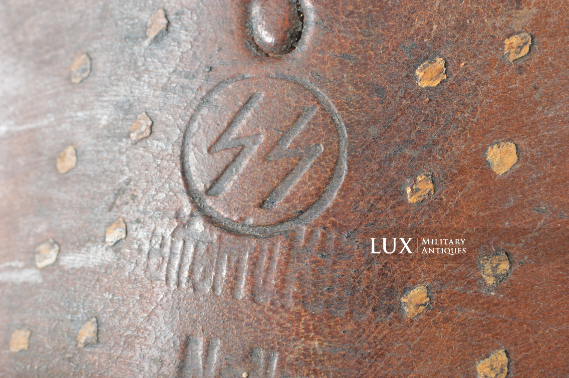 Rare late-war Waffen-SS issued combat brown jackboots, « SS - 1943 » - photo 21