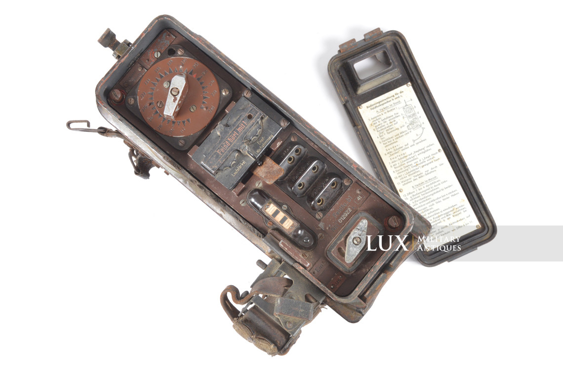 German three-tone camouflage portable field radio transceiver set, « Feldfu.b1 » - photo 48