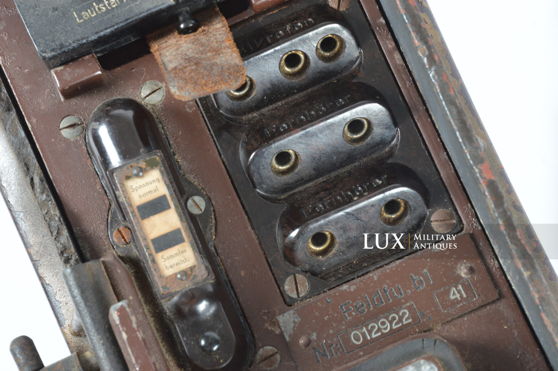 German three-tone camouflage portable field radio transceiver set, « Feldfu.b1 » - photo 52