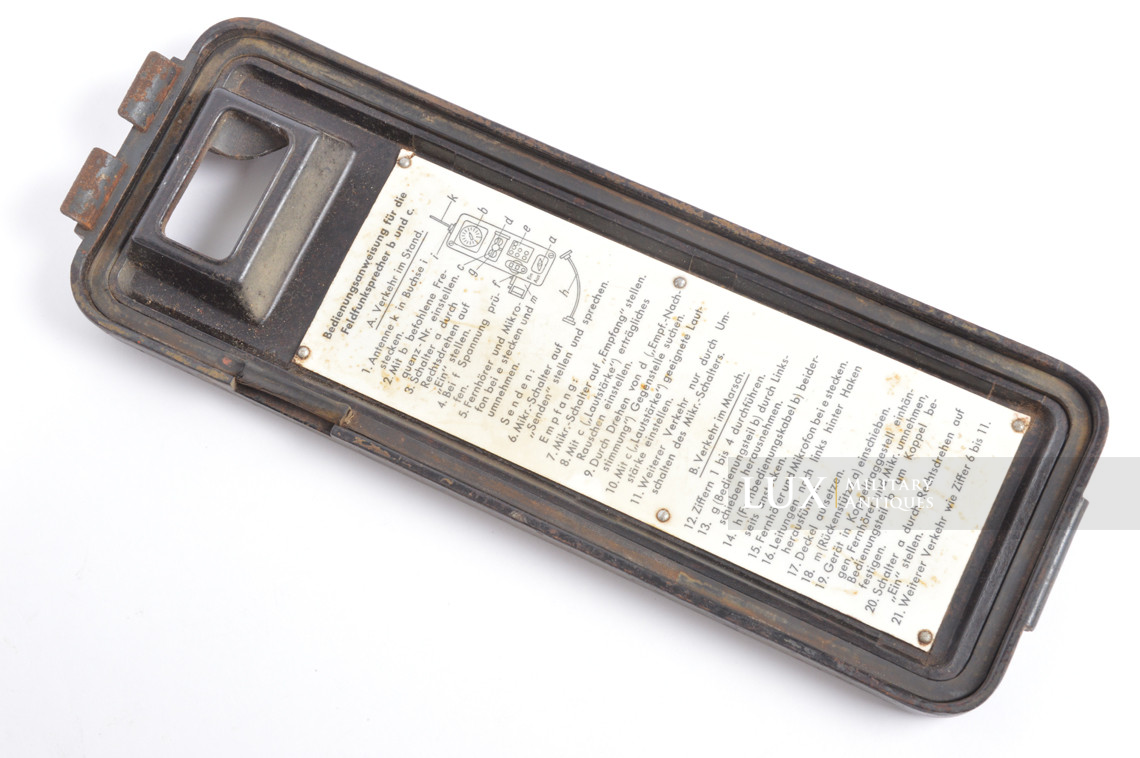 German three-tone camouflage portable field radio transceiver set, « Feldfu.b1 » - photo 54
