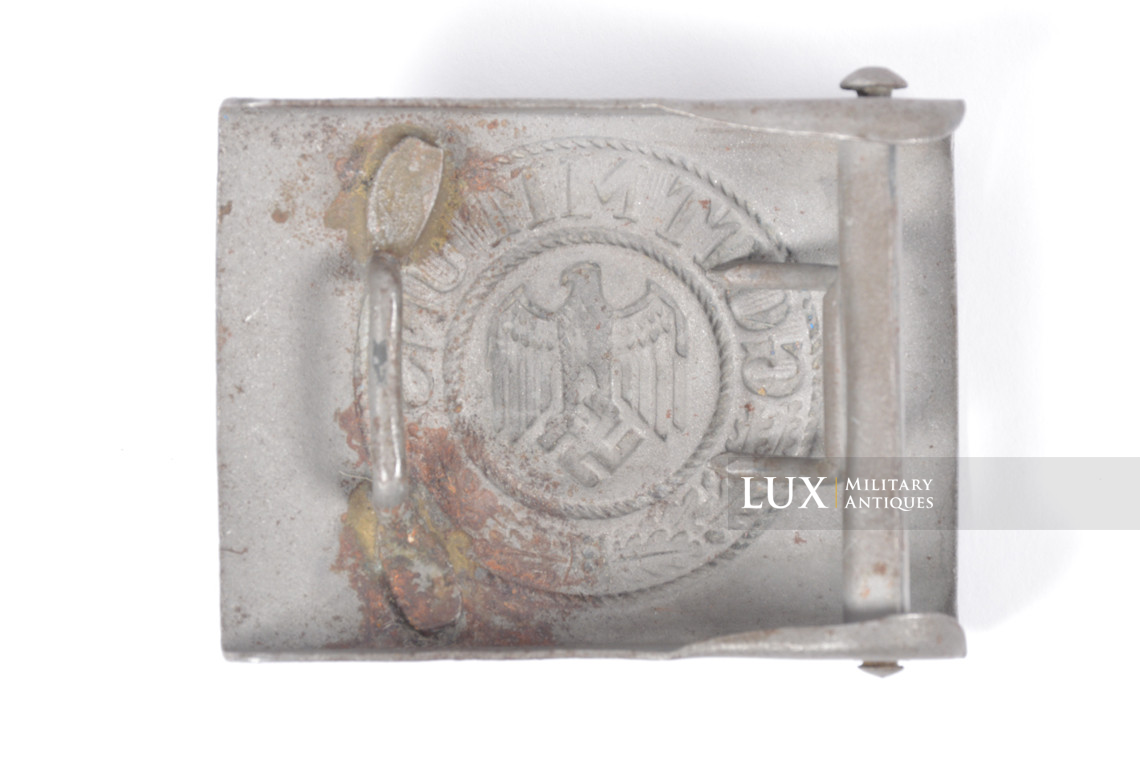 Unpainted late-war Heer belt buckle - photo 9
