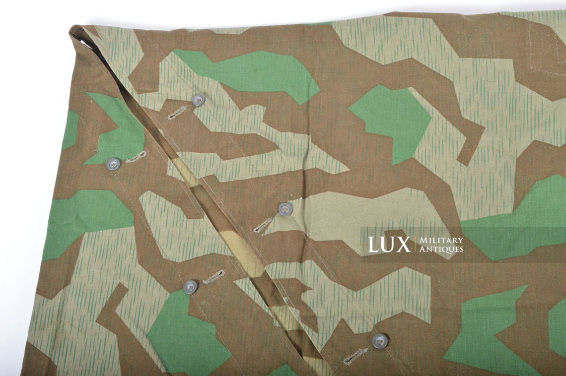 Unissued Heer / Luftwaffe splinter camouflage shelter quarter / poncho , « RBNr. » - photo 8