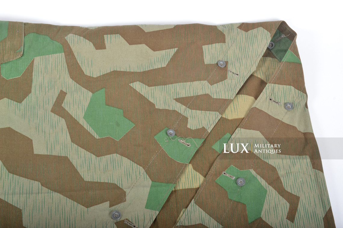 Unissued Heer / Luftwaffe splinter camouflage shelter quarter / poncho , « RBNr. » - photo 9