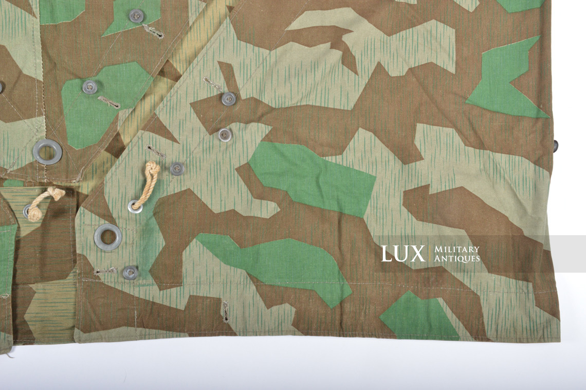 Unissued Heer / Luftwaffe splinter camouflage shelter quarter / poncho , « RBNr. » - photo 10