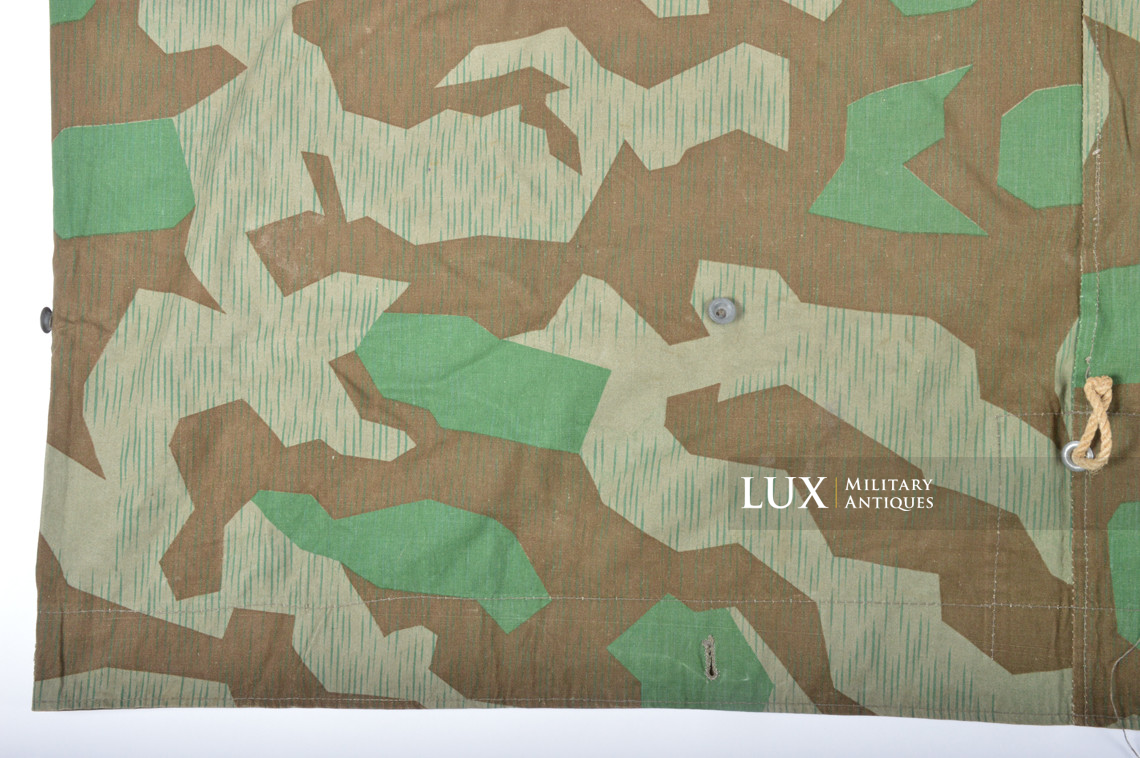 Unissued Heer / Luftwaffe splinter camouflage shelter quarter / poncho , « RBNr. » - photo 12