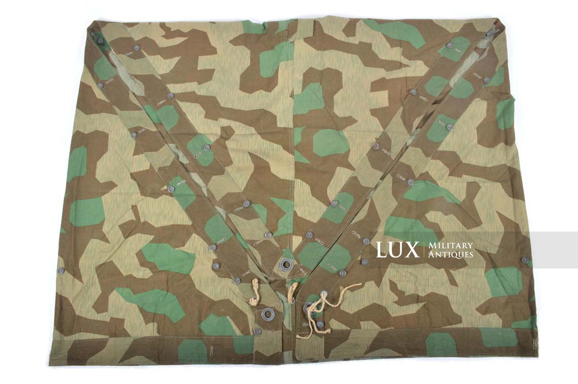 Unissued Heer / Luftwaffe splinter camouflage shelter quarter / poncho , « RBNr. » - photo 16