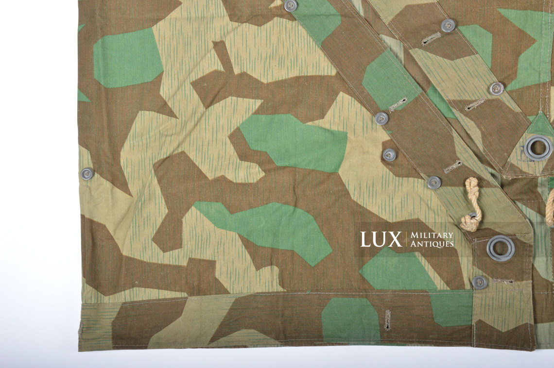 Unissued Heer / Luftwaffe splinter camouflage shelter quarter / poncho , « RBNr. » - photo 17
