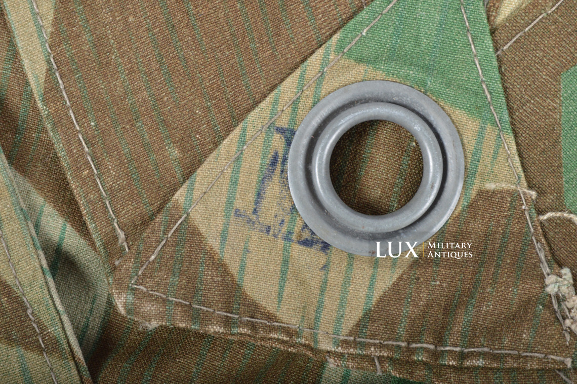 Unissued Heer / Luftwaffe splinter camouflage shelter quarter / poncho , « RBNr. » - photo 21