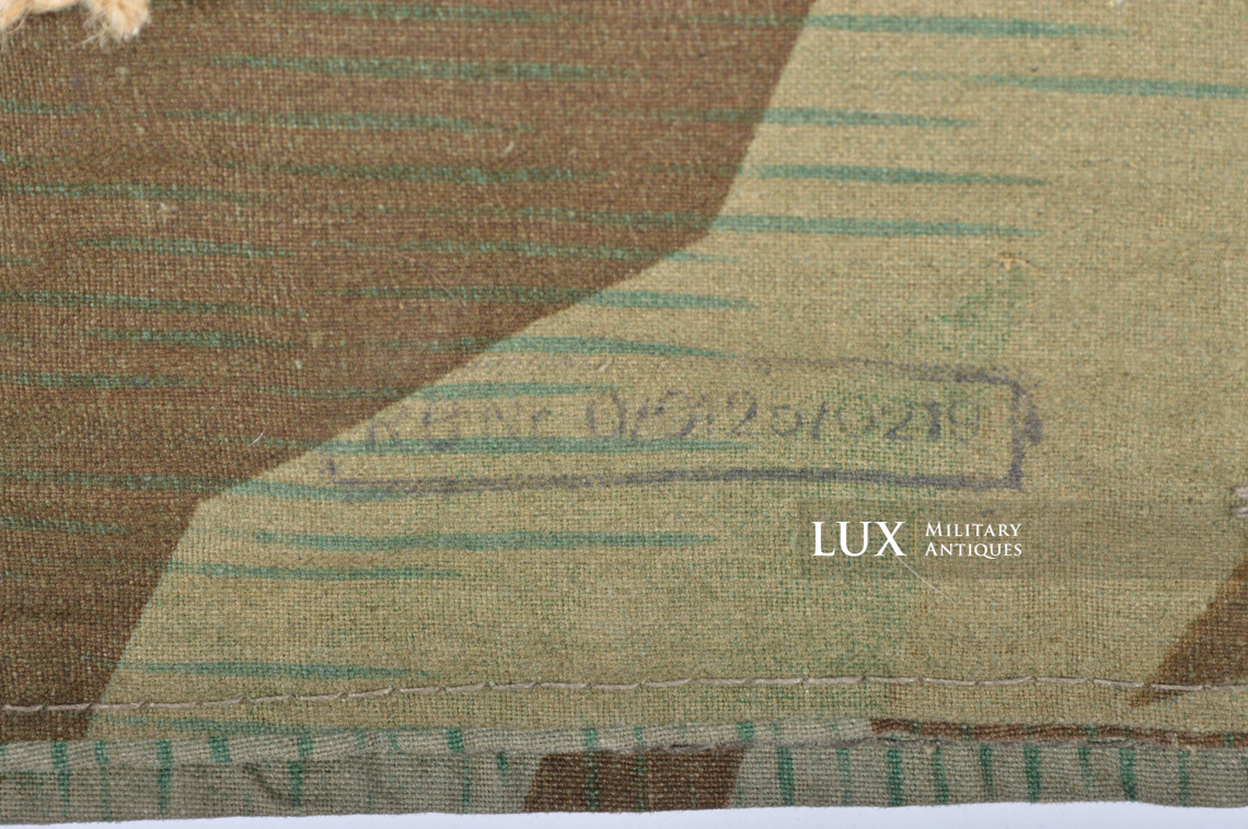 Unissued Heer / Luftwaffe splinter camouflage shelter quarter / poncho , « RBNr. » - photo 22
