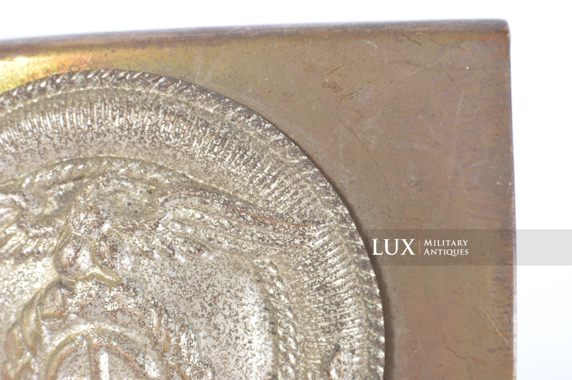 Unissued two piece construction German SA belt buckle, « Sturmabteilung » - photo 8
