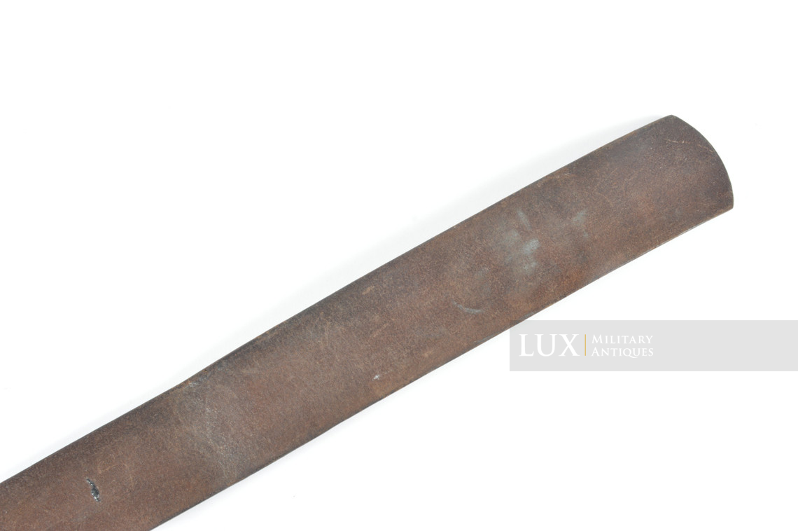 Early Luftwaffe chocolate brown combat service belt, « unit marked / 1937 » - photo 12