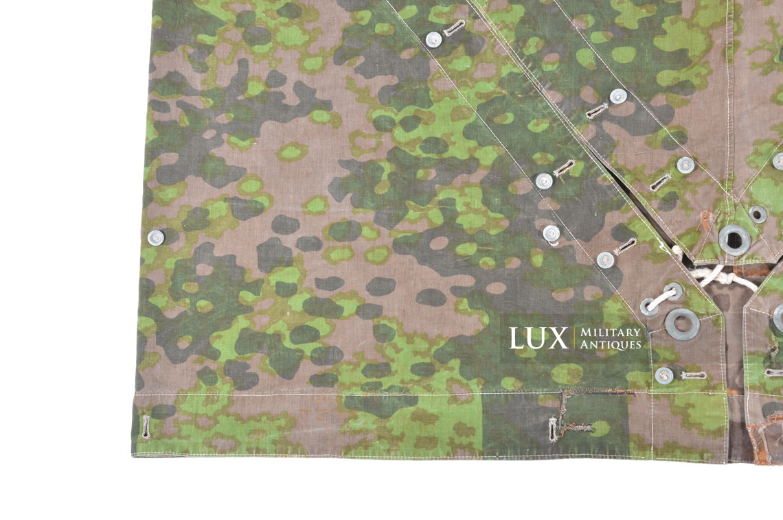 Late-war Waffen-SS camouflage shelter quarter / poncho, « plane tree 2 » - photo 8