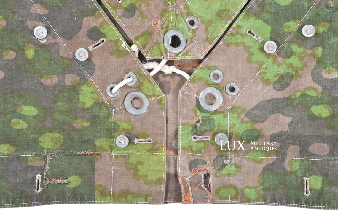 Late-war Waffen-SS camouflage shelter quarter / poncho, « plane tree 2 » - photo 12
