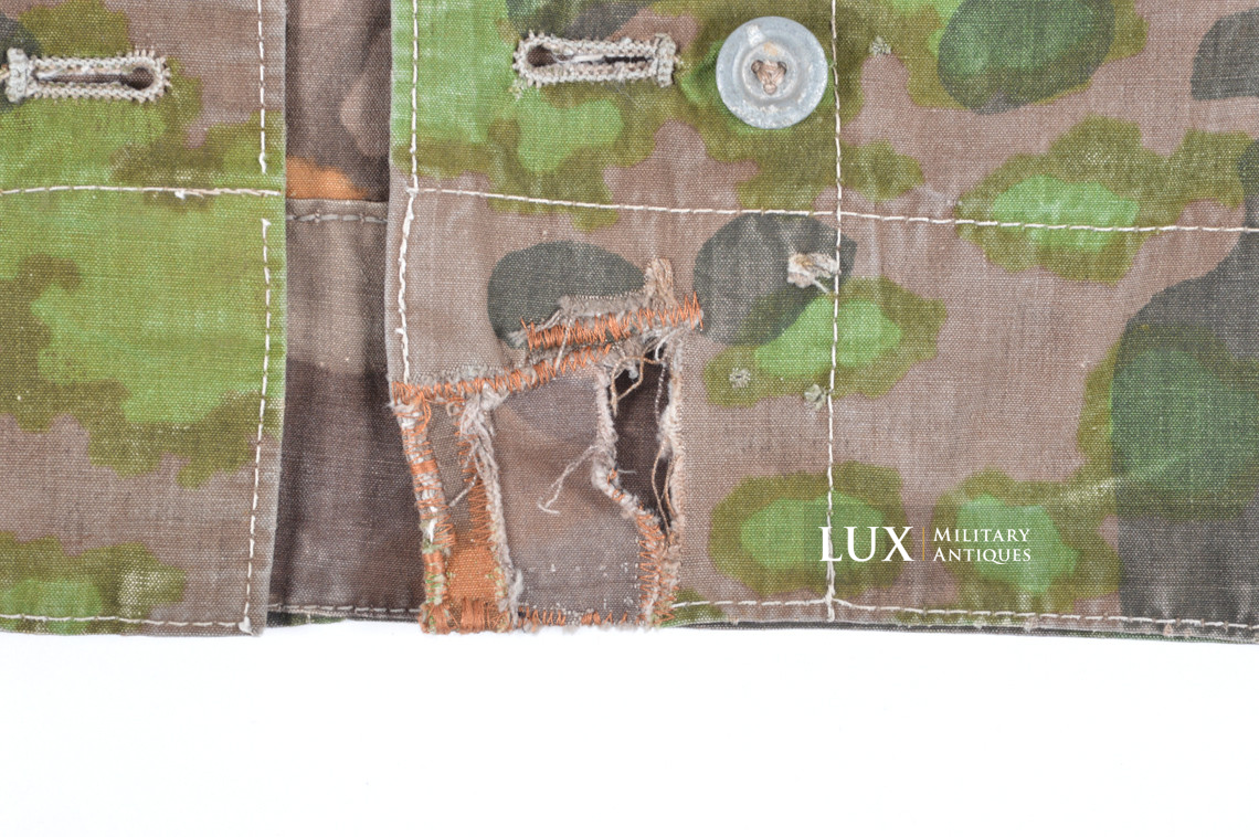 Late-war Waffen-SS camouflage shelter quarter / poncho, « plane tree 2 » - photo 14