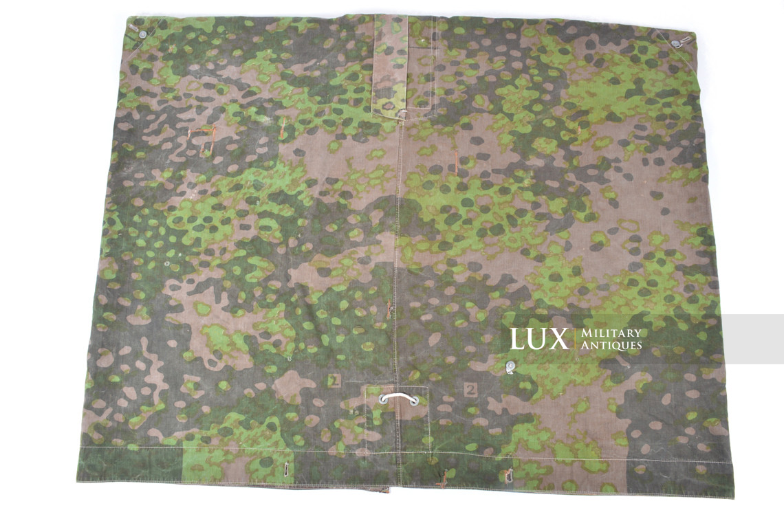 Late-war Waffen-SS camouflage shelter quarter / poncho, « plane tree 2 » - photo 15