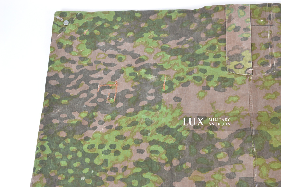 Late-war Waffen-SS camouflage shelter quarter / poncho, « plane tree 2 » - photo 17