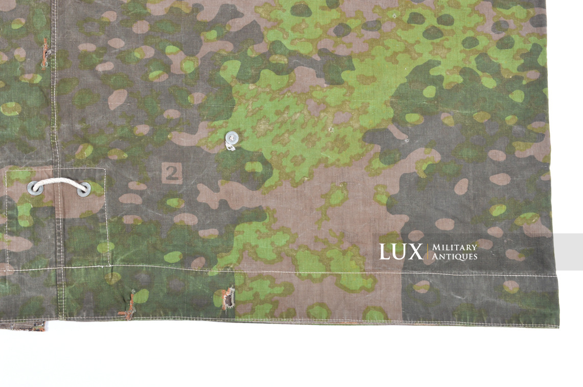 Late-war Waffen-SS camouflage shelter quarter / poncho, « plane tree 2 » - photo 19