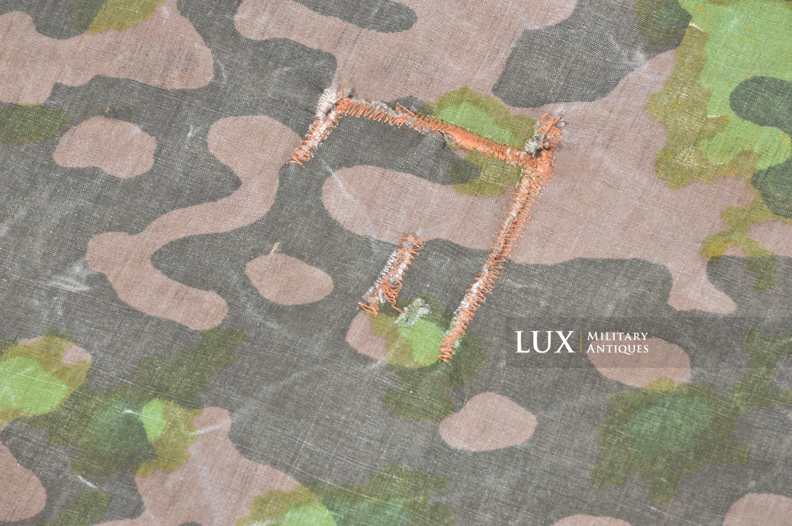 Late-war Waffen-SS camouflage shelter quarter / poncho, « plane tree 2 » - photo 20