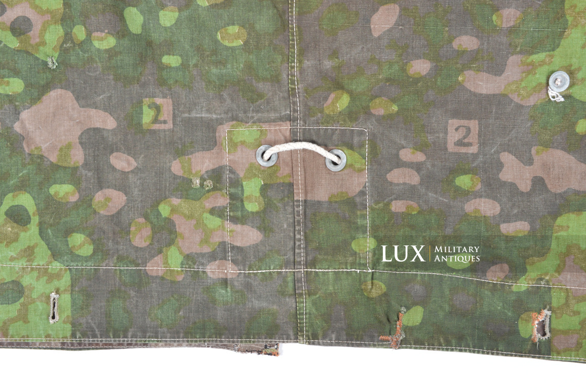 Late-war Waffen-SS camouflage shelter quarter / poncho, « plane tree 2 » - photo 21