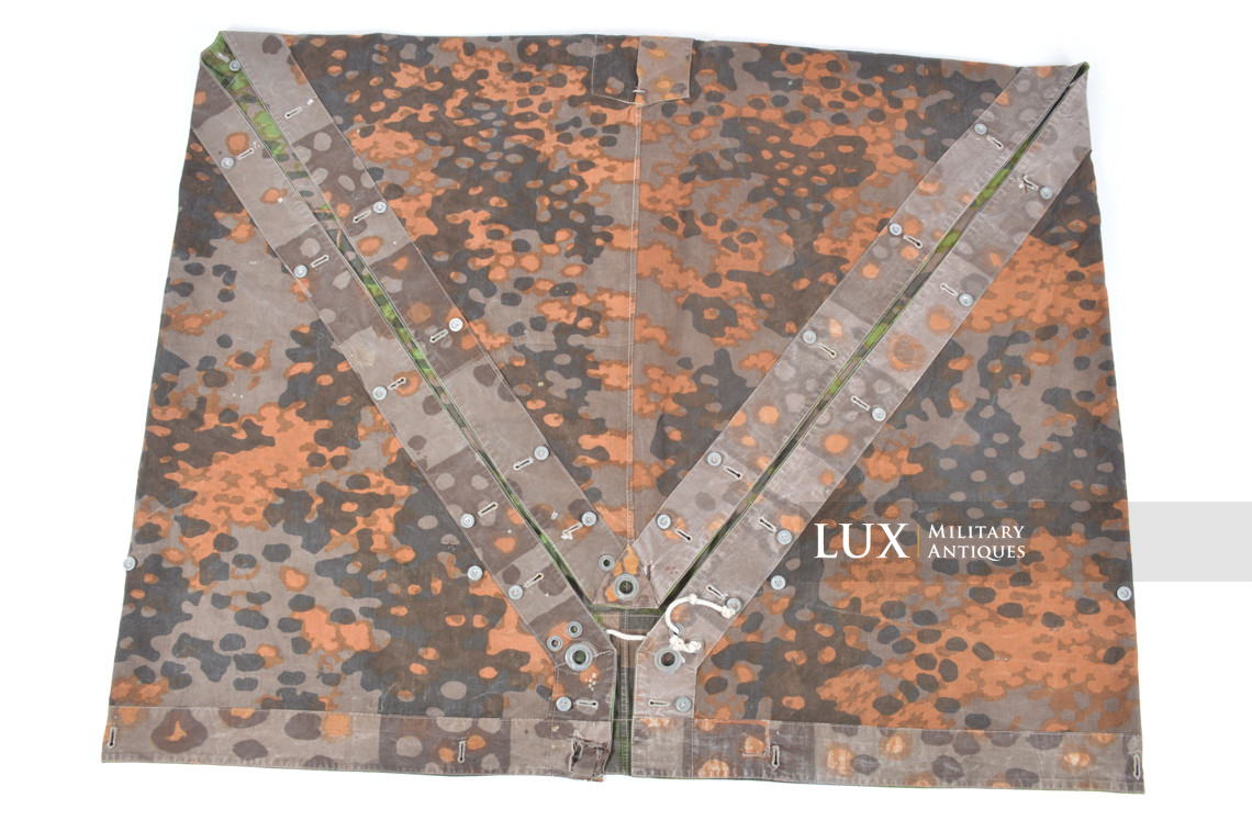 Late-war Waffen-SS camouflage shelter quarter / poncho, « plane tree 2 » - photo 24