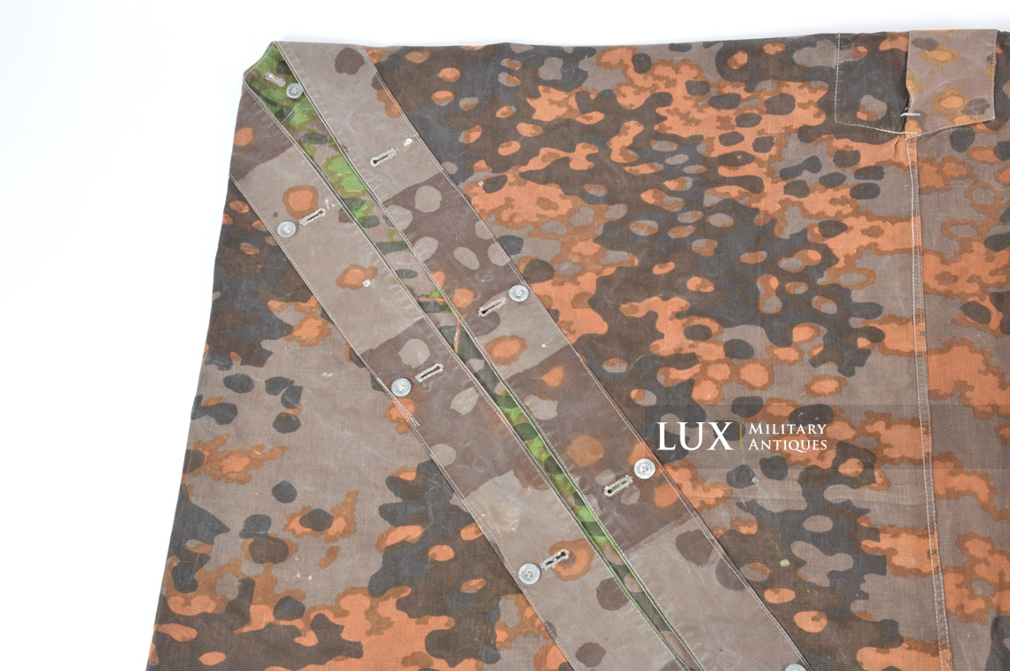 Late-war Waffen-SS camouflage shelter quarter / poncho, « plane tree 2 » - photo 26