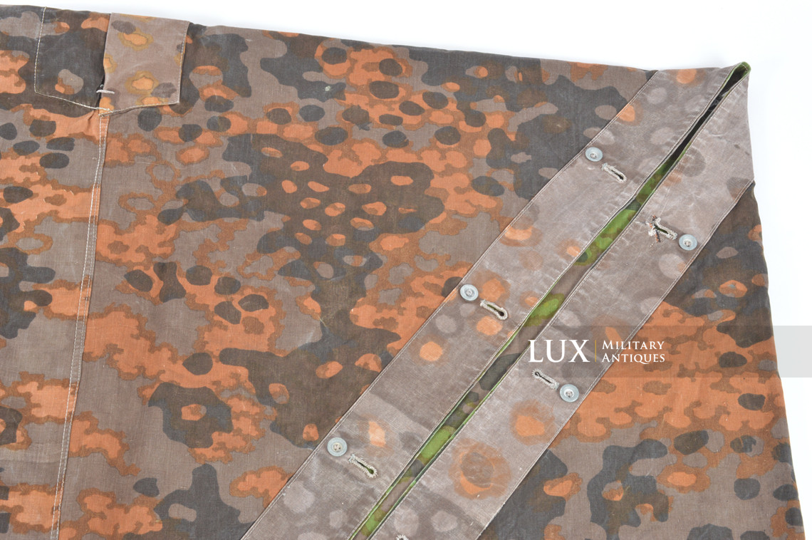 Late-war Waffen-SS camouflage shelter quarter / poncho, « plane tree 2 » - photo 27
