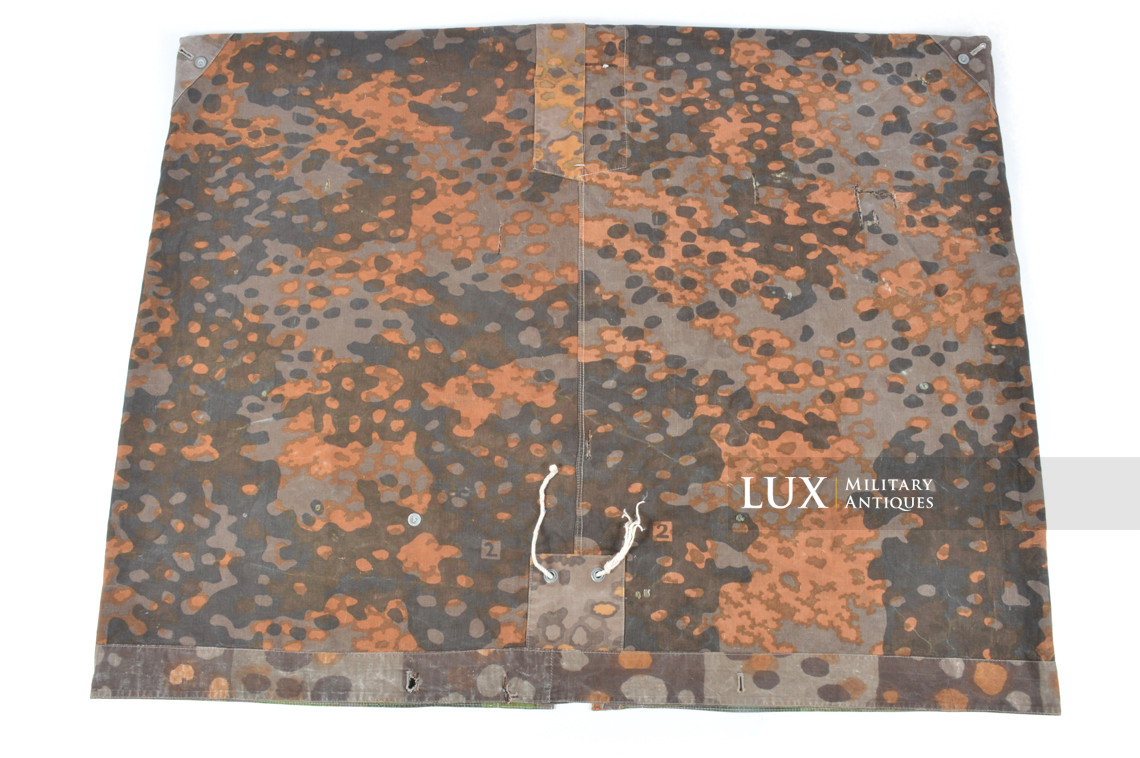 Late-war Waffen-SS camouflage shelter quarter / poncho, « plane tree 2 » - photo 32