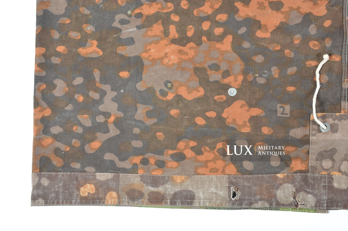 Late-war Waffen-SS camouflage shelter quarter / poncho, « plane tree 2 » - photo 33