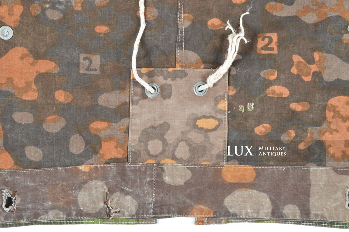 Late-war Waffen-SS camouflage shelter quarter / poncho, « plane tree 2 » - photo 37