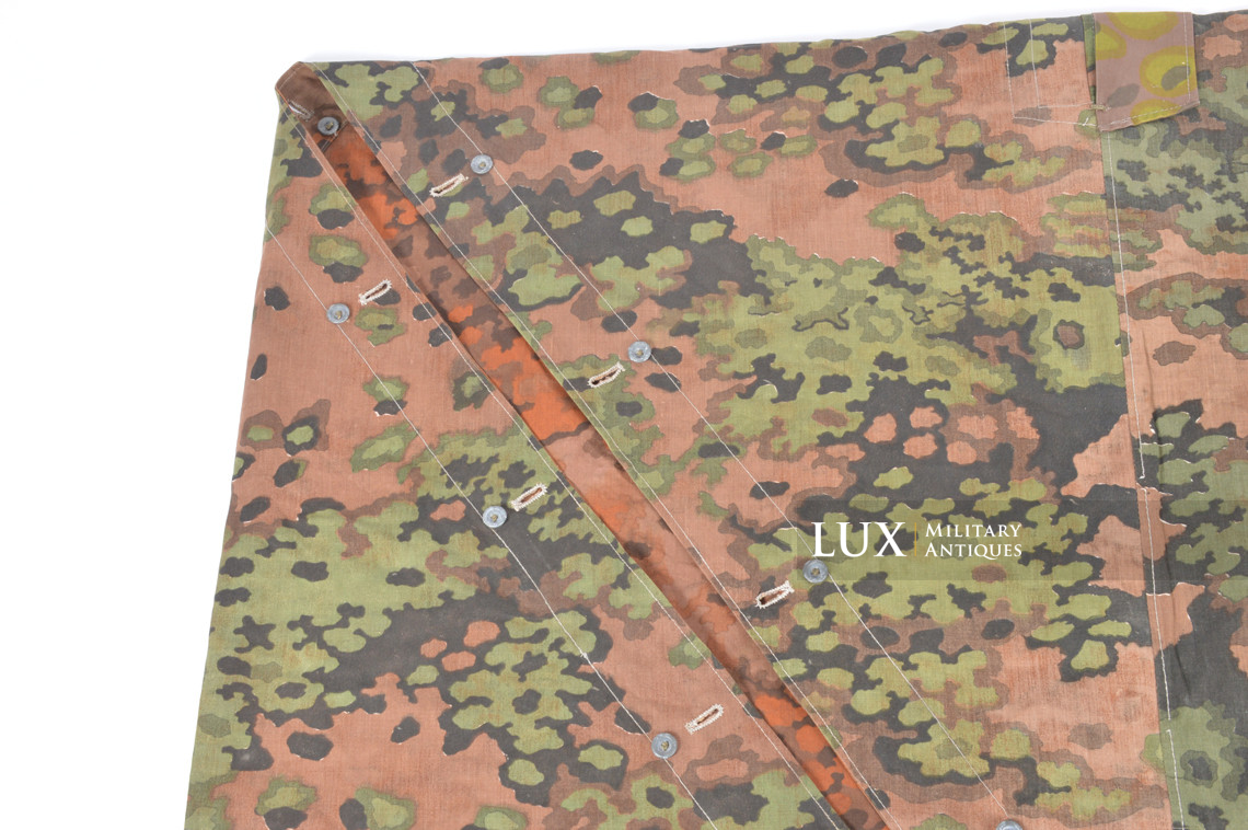 Late-war Waffen-SS Oakleaf B camouflage shelter quarter / poncho, « RBNr » - photo 8