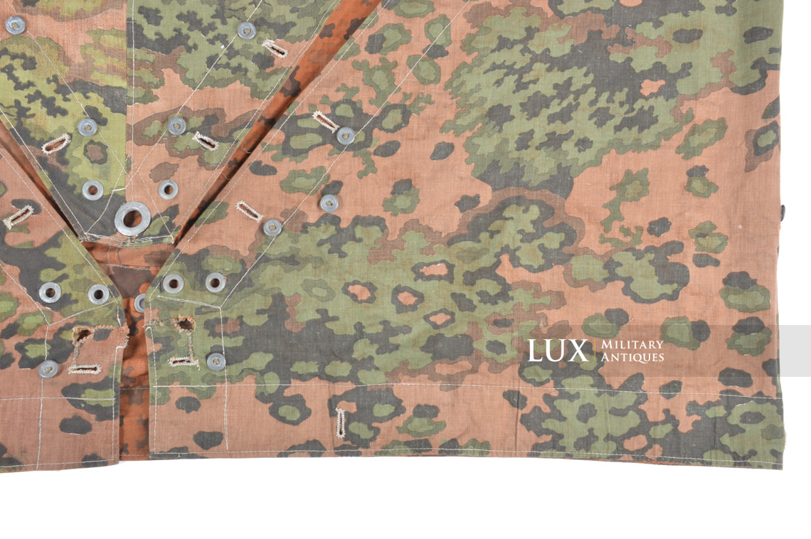 Late-war Waffen-SS Oakleaf B camouflage shelter quarter / poncho, « RBNr » - photo 10